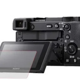Wishguard Edge To Edge Screen Guard for Sony a6400 24.2 MP Mirrorless Camera with Hard Glass, Anti Scratch & Oil Resistant (2 Pack), Transparent image 2