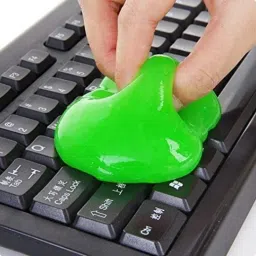 KolorFish Super Soft Sticky Dust Cleaning Gel Gum Computer Car PC Laptop Keyboard Universal Random Color (Pack of 1) for Computers, Laptops image 5