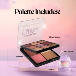 hilary rhoda Transform Face Palette|Highly Pigmented |Matte & Shimmer Finish |18g (Soft Glam) image 3