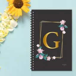 escaper G letter diary (Ruled - A5), G initial Diary, G alphabet Notebook A5 Diary Ruled 160 Pages image 3
