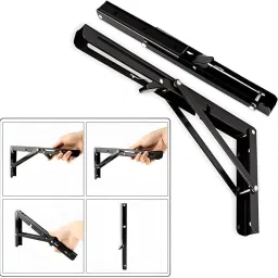 xclusivex 30CM Folding Shelf Brackets 30 CM Shelf Bracket image 3