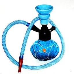Premium Designer Crystal Style 10 inch Iron, Glass Hookah-image-12