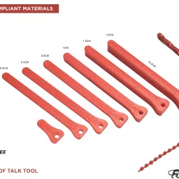 mj talktools Jaw Grading Bite Blocks Reusable and Durable Speech Therapy Tool (Red) -2 Pack Teether image 3