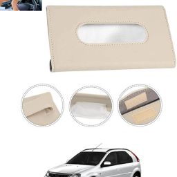New Excellent Bright Color Beige Rectangle Shape Tissue Box For-291 Vehicle Tissue Dispenser-28