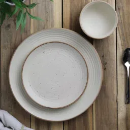 miah decor Elora 12 Pcs White Stoneware Dinnerware Set-picture-33