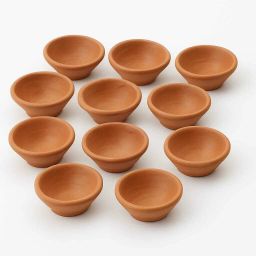 Handmade Clay Diya Earthenware (Pack of 51) Table Diya Set-image-81