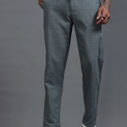 Men Relaxed Multicolor Pure Linen Trousers-image-40