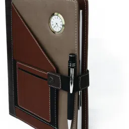 Collection "Any Year", PU Leather Executive Folder, Calculator & Pen Holder A4 Diary Ruled 360 Pages-21