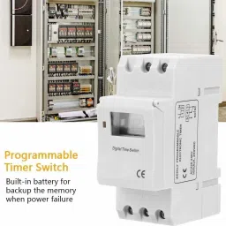 real instruments THC15A Programmable Daily/Weekly Digital Timer DIN Rail Type Relay Switch Electronic Components Electronic Hobby Kit image 2