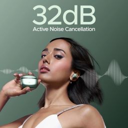 boat Nirvana Ion 32dB Active Noise Cancellation, 120HRS, Bionic Mode, HIFI5 Bluetooth Headset image 2