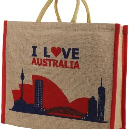 Eco-Friendly Jute Bag, Reusable Large Heavy Duty Lunch/Shopping/Grocery Hand Bag with Handle for Men and Women (Pack of 1) Grocery Bag-image-53