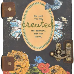 She Went Out Print With 100% Recycled Handmade Paper Regular Diary Un-Ruled 144 Pages-21
