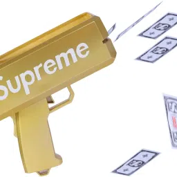 Gold Money Guns Shooter, Super Money Gun Make it Rain Toy Gun, Handheld-29