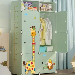 6-Door 8-Shelf Plastic Collapsible Cupboard PC Collapsible Wardrobe-image-66