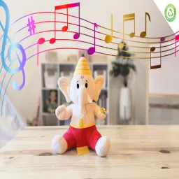 Baby Ganesh (Medium 11 Inch) Mantra Singing Plush Toy - 11 inch-image-51