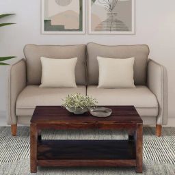 woodsworth from pepperfry Kryss Sheesham Wood S Coffee Table In Scratch Resistant Provincial Teak Finish-picture-20