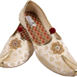 Divine Wedding Golden Sherwani Juti for Modern Maharaja , Mojaris For Men-picture-14