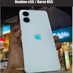 CoverbyDj Realme C55 to iphone converter Back Guard Mobile Skin-image-14
