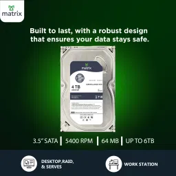 MATRIX HARD DISK DRIVE 4TB 4 TB All in One PC's Multicolor SATA Internal Hard Disk Drive (HDD) (?MIS04THD) image 3