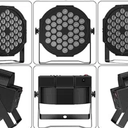 wbd 36LED PAR Light for DJ Party Stage RGB Up lighting Sound Activated & DMX Control Single Disco Ball image 2