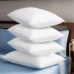 Polyester Fibre Solid Sleeping Pillow Pack of 4-27