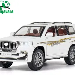 1:24 land cruiser prado Diecast Metal Car Model Toy Cars For Kids Pull Back-36