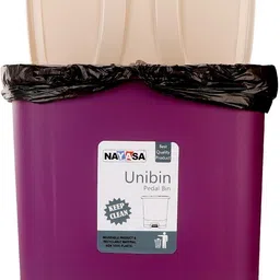 nayasa Unibin Square Dustbin | 20 Ltrs Waste Bin with Handle | Plastic Dustbin-picture-4