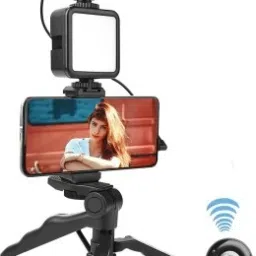 4uonly Vlogging Kit for Recording Videos and Content Creation Tripod Kit mnj25 Tripod image 2