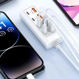 TECHEL USB HUB Adapter 8 In 1, 4 Type C & 4 USB Port Adapter In Good Quality JKD8 USB HUB Adapter 8 In 1, 4 Type C & 4 USB Port Adapter In Good Quality JKD8 USB Hub-image-79
