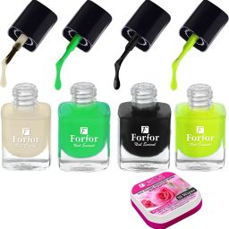 Perfect Stay Trendy Safe & Fast Dry ,Nail Art ,Glossy Finish Nail Polish Combo-122