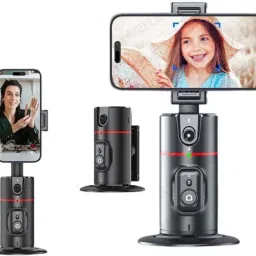 EVAAENTERPRISES Gimbal Stabilizer P02 (Stunning Black Color and 2-Axis Stabilization) 2 Axis Gimbal for Mobile, Camera image 3