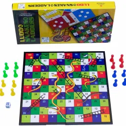 parksons 2 in 1 - Snakes & Ladder and Ludo Dart Board Game image 4