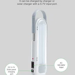 care 4 7102B Tube Led Rechargeable Torch 2 Tubes emergency light with emergency light Torch image 3