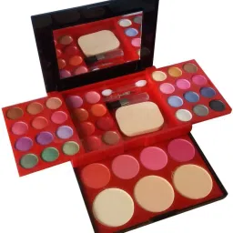 24Eyeshadow::3CompactPowder::4Blusher::8Lipcolor::1Puff::1Mirror::Makeupkit-image-27