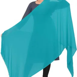 Chiffon Solid Peach Women Dupatta-image-81