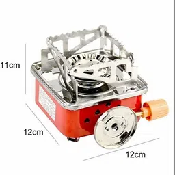 techel Mini Portable Square Shaped Gas Burner Camping Stove Wiyhout Cylinder NBM1 Stainless Steel Manual Gas Stove-picture-11