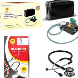 3S Dial Deluxe 3SDL300 Aneroid Sphygmomanometer and Diamond Adult Stethoscope Bp Monitor-picture-16