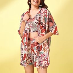 Top Regular Shorts Co-ords Set with Jacket-picture-7
