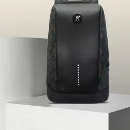 Medium 23 L Laptop Backpack Slope Anti-Theft Camo Black-image-21
