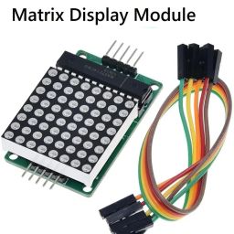 PREMIUM MAX7219 Dot Led Matrix Module MCU Control LED Display Electronic Components Electronic Hobby Kit-image-72
