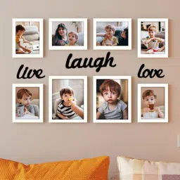 White Synthetic Wood (Set of 8) Photoframes by Art Street-picture-49