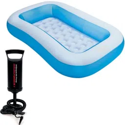 5.5 FT. Bath tub for Baby Inflatable Rectangular Pool with Air Balloon Pump Inflatable Swimming Pool-18