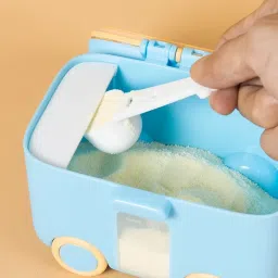 adore baby TUK TUK Baby Milk Powder Container with Scoop & Leveler - Leak Proof -180g - PP image 3