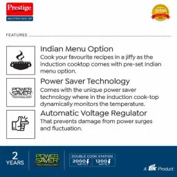 gsi 2000 W Induction Cooktop Touch Panel image 4