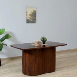 woodsworth from pepperfry Annecy Mango Wood 6 Seater Dining Table In Tubbaq Finish-picture-38
