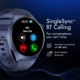 Fastrack Optimus Pro with 1.43" AMOLED Display & AOD(466x466),Functional Crown,BT Calling Smartwatch image 3