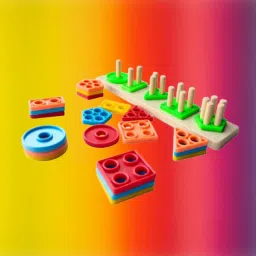 Geometric Shape Sorter Puzzle Toy Shape Matching Blocks Color LC03.1780 Geo-image-65