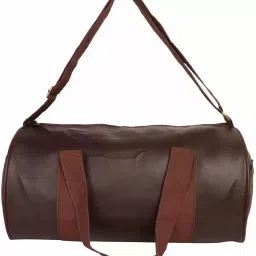 20 L Gym Duffel Bag - Sports Synthetic Leather Gym Bag with Shoulder Strap for Men and Women - Brown-image-62