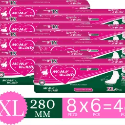 Sanitary Pads For Women| Soft & Rash Free | Quick Absorption| XL 280 MM | 48 PCS Sanitary Pad-image-56