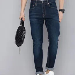 levi's Men Tapered Fit Mid Rise Blue Jeans-picture-43